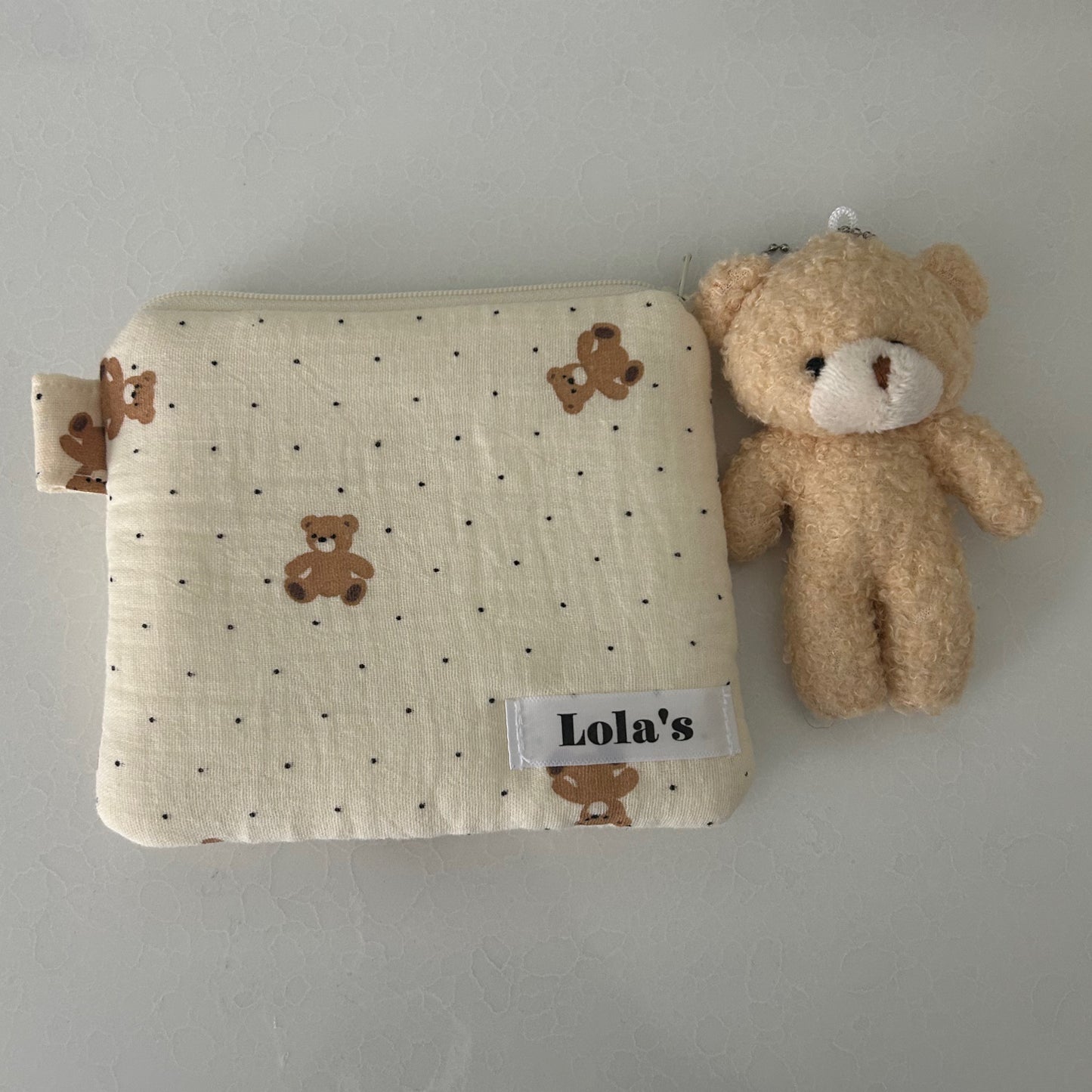 Toasted Teddy Makeup Bag